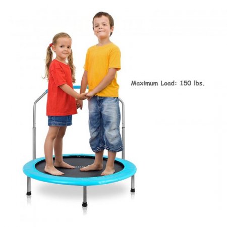 SereneLife SLSPT365 Jumping Fun Sports Trampoline, Kids Size