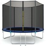 Gymax 10 FT Trampoline Combo Bounce Jump Safety Enclosure Net W/Spring Pad Ladder
