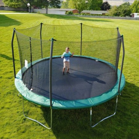 Skywalker Trampolines 15' Trampoline, with Enclosure, Green