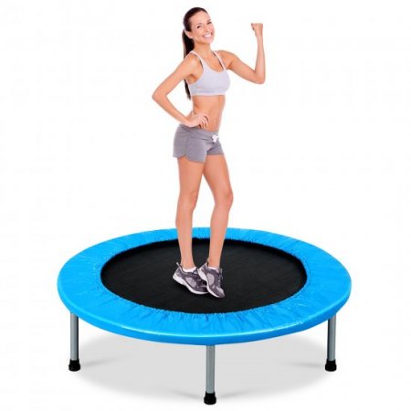 Costway 38 Rebounder Trampoline Adults and Kids Exercise Workout w/ Padding & Springs