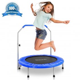 SereneLife SLSPT365 Jumping Fun Sports Trampoline, Kids Size