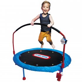 Little Tikes 4.5-ft. Lights 'n Music Trampoline, with Music, Lights, and Bluetooth Connectivity