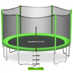 ORCC Trampoline 15 14 12 10ft Outdoor Kids Trampoline, Backyard Trampoline for Family, Supports up to 450 Pounds