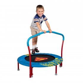 My First Superman 36-Inch Trampoline, with Handlebar
