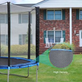 14 FT Trampoline for Kids Adults Max Weight 450 LBS with Recreation Trampoline Ladder & Enclosure Safety Net Provide Bounce Backyards Outdoor