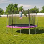 Skywalker Trampolines 12' Trampoline, with Safety Enclosure, Purple