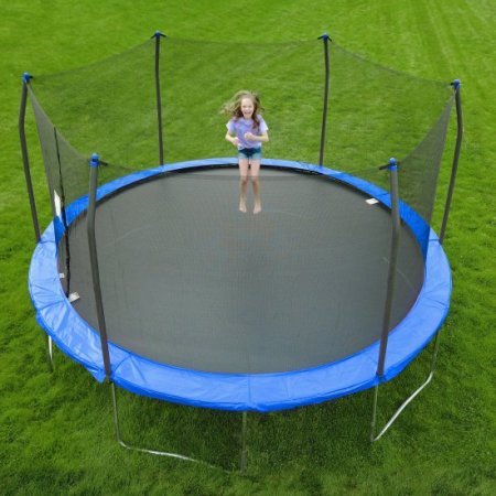 Skywalker Trampolines 15' Trampoline, with Enclosure, Bright Blue