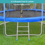 Maxkare 10FT Trampoline with Safety Enclosure for kids & adults, 264 lbs Weight Capacity Outdoor