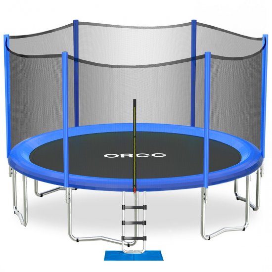 ORCC 16 15 14 12 10 8FT Kids Trampoline,Outdoor Trampoline with all Accessories,Outdoor Safe Trampoline