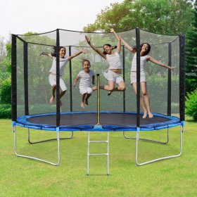 MaxKare 14FT Trampoline for Kids Toddler Adults with Enclosure Net for Indoor Outdoor Game Play, 450lbs Capacity