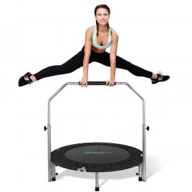 SereneLife 40 Inch Portable Pro Aerobics Jumping Sports Trampoline, Adult Size