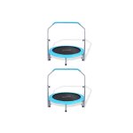 SereneLife 40 Inch Indoor/Outdoor Fitness Trampoline with Frame Cover (2 Pack)