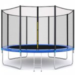 Toddler Trampoline with Safety Enclosure Net, 55 Kids Trampoline Little Trampoline with Water Sprinkler, Small Kids Indoor Outdoor Trampoline for Boys Girls, Max Load 100lbs, Yellow