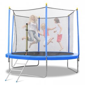MaxKare 10 FT Trampoline for Kids-Recreational Trampoline with Enclosure Safety Net Spring Cover Ladder