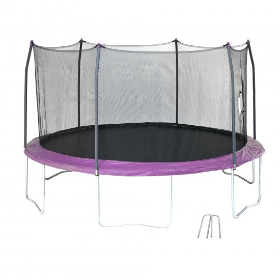 Skywalker Trampolines 14\' Trampoline, with Wind Stakes, Purple