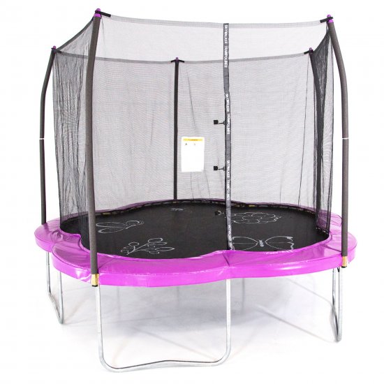 Skywalker Trampolines 11\' Adventure Arena Trampoline with Enclosure Imagination Garden